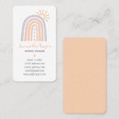 Regenboogzonneschijn Essentiële oliedaling Visitekaartje (Voorkant / Achterkant)