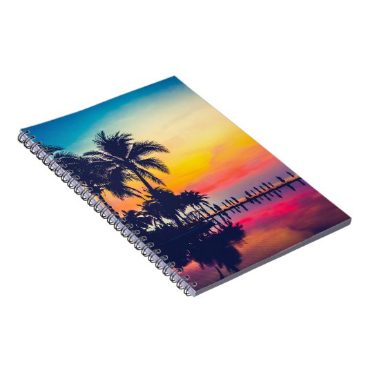 Regenboogzonsondergang Notitieboek (Rechterzijde)