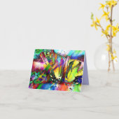 regenboogzwaluwstaart kaart (Gele Bloem)