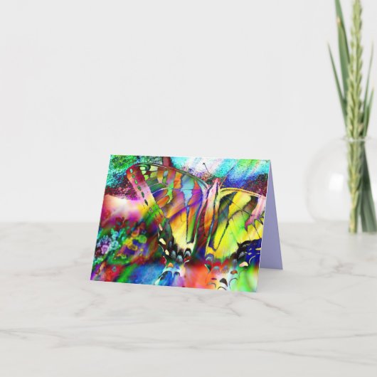 regenboogzwaluwstaart kaart (Voorkant)
