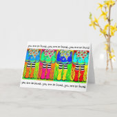 Regenboots en daisies, springtijd, pudzels gelukki kaart (Gele Bloem)