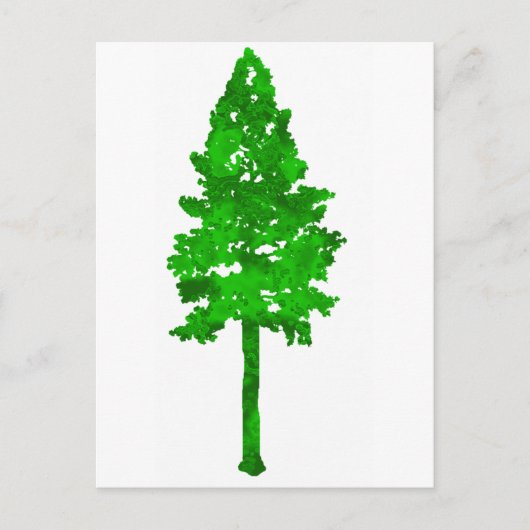 Regenbos groen briefkaart (Voorkant)