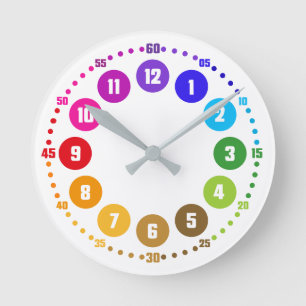 regenbowatch Lernuhr K12-AU-EU Ronde Klok