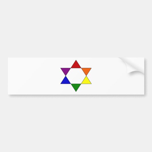 regenbowster bumpersticker (Voorkant)