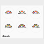 Regenbroers Ronde Sticker (Vel)