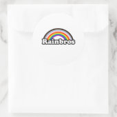 Regenbroers Ronde Sticker (Tas)