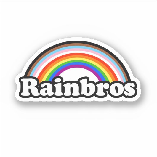 Regenbroers Sticker (Voorkant)