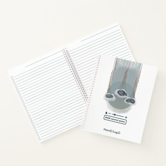 regencontrolemeter spiraal notebook notitieboek (Binnen)