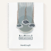 regencontrolemeter spiraal notebook notitieboek (Voorkant)
