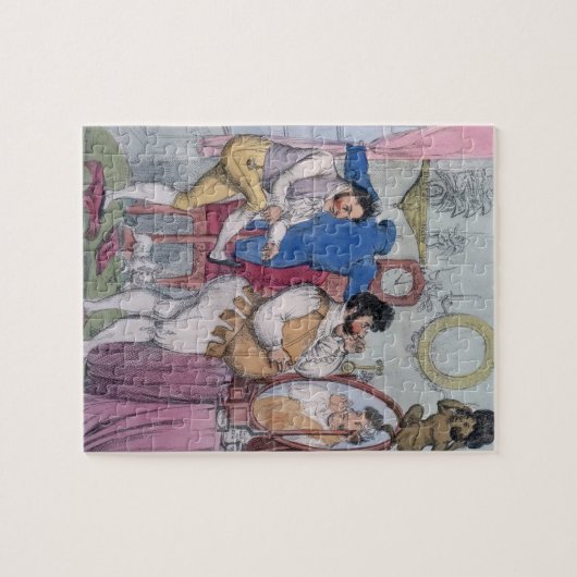 Regency a la Mode, 1812 (gekleurd etching) Legpuzzel (Horizontaal)