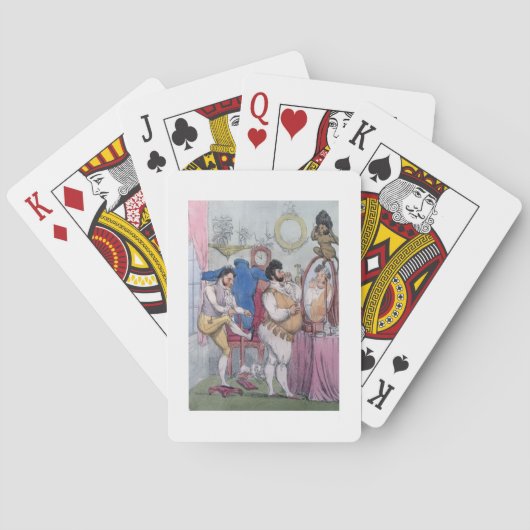 Regency a la Mode, 1812 (gekleurd etching) Pokerkaarten (Achterkant)