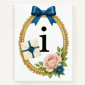 Regency Art Letter I Luxe Monogram Journaal Notitieboek (Voorkant)