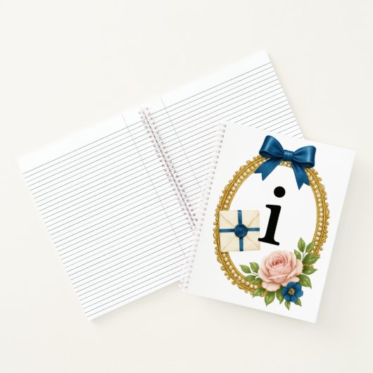 Regency Art Letter I Luxury Monogram Journal Notitieboek (Binnen)