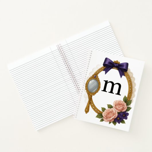 Regency Art Letter M Luxury Monogram Journal Notitieboek (Binnen)