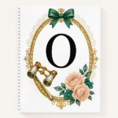 Regency Art Letter O Luxury Monogram Journal Notitieboek (Voorkant)