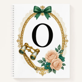 Regency Art Letter O Luxury Monogram Journal Notitieboek