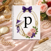  Regency Art Letter P Luxury Monogram Journal Notitieboek