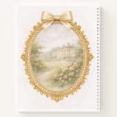Regency Art Letter X Luxury Monogram Journal Notitieboek (Achterkant)