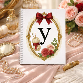Regency Art Letter Y Luxury Monogram Journal Notitieboek