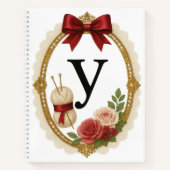 Regency Art Letter Y Luxury Monogram Journal Notitieboek (Voorkant)
