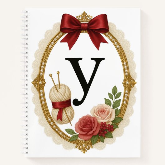 Regency Art Letter Y Luxury Monogram Journal Notitieboek (Voorkant)