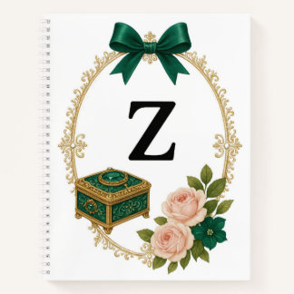 Regency Art Letter Z Luxury Monogram Journal Notitieboek