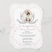 Regency Austen Theepartij Uitnodiging (Voorkant / Achterkant)