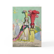 Regency Ball Funny Blank Groeten Kaart