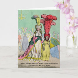 Regency Ball Funny Blank Groeten Kaart