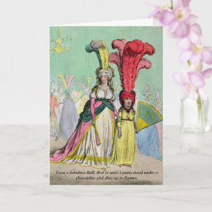 Regency Ball Funny Blank Groeten Kaart