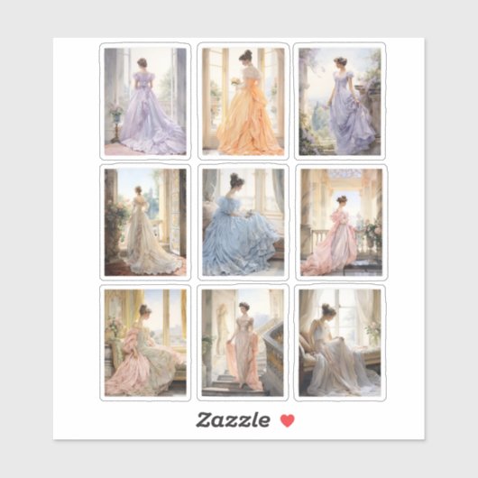 Regency Ballgown Vinyl sticker (Vel)
