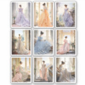 Regency Ballgown Vinyl sticker (Voorkant)