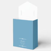 Regency Blauwe Baby Shower Bedankdoosjes (Geopend)