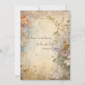 Regency Bloemenjournaal Pagina Austen Quote Kaart (Achterkant)