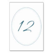 Regency Blue Classic Cameo Wedding Kaart (Achterkant)