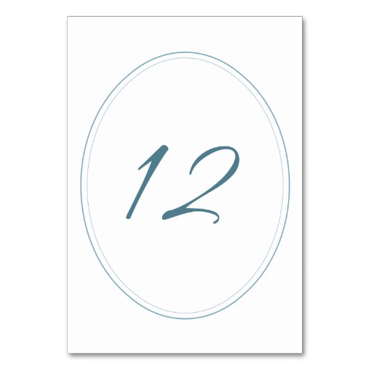 Regency Blue Classic Cameo Wedding Kaart (Voorkant)