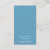 Regency Blue Huwelijksceremonie Programma (Achterkant)