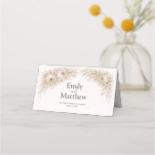 Regency Botanical Engraving Wedding  Plaatskaartje (Achterkant)