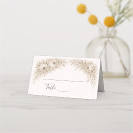 Regency Botanical Engraving Wedding  Plaatskaartje