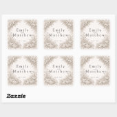 Regency Botanical Engraving Wedding Sticker Set (Vel)