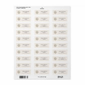 Regency Botanische Graveur Huwelijk Etiket (Full Sheet)