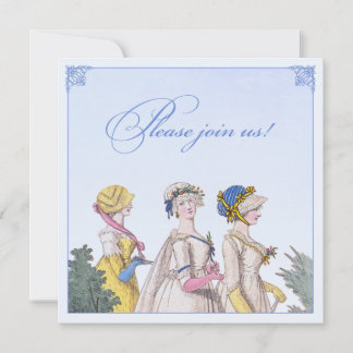 Regency Bridesmaids Luncheon Custom Invitations Kaart