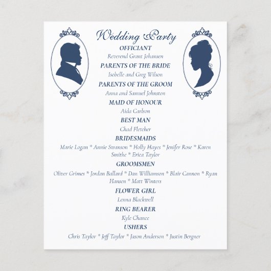 Regency Bridgerton Blauwe Rozen Cameo (Achterkant)