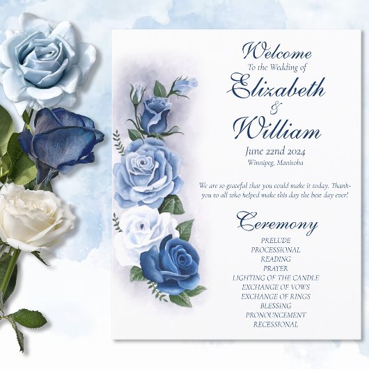 Regency Bridgerton Blauwe Rozen Cameo