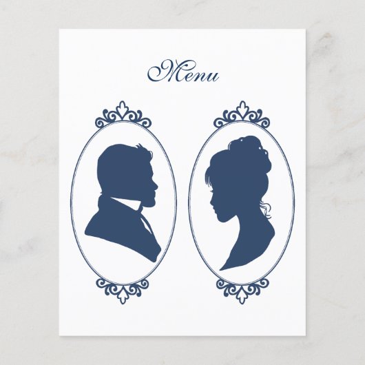 Regency Bridgerton Blue Rozen Cameo (Achterkant)