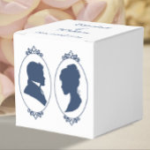 Regency Bridgerton Blue Rozen Cameo Bedankdoosjes