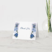 Regency Bridgerton Blue Rozen Cameo Bedankkaart (Voorkant)