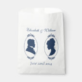 Regency Bridgerton Blue Rozen Cameo Bedankzakje (Voorkant)