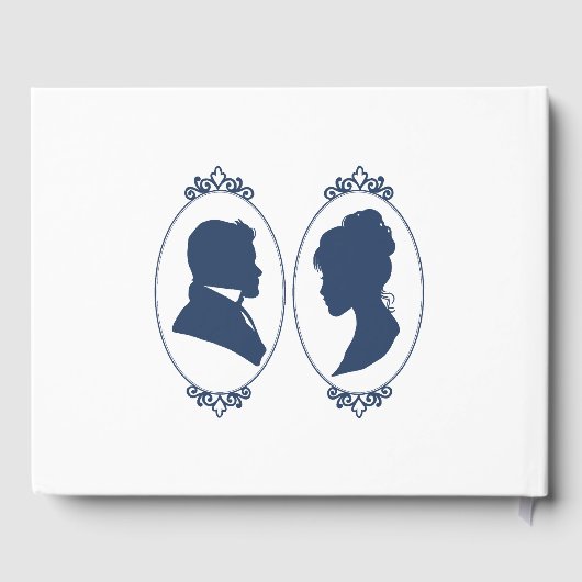 Regency Bridgerton Blue Rozen Cameo Gastenboek (Achterkant)