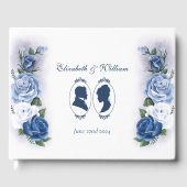 Regency Bridgerton Blue Rozen Cameo Gastenboek (Voorkant)